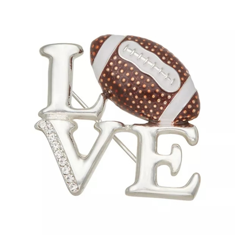 Napier Love Football Pin